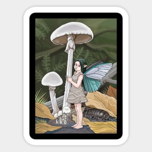 Fungal Fairy Sticker